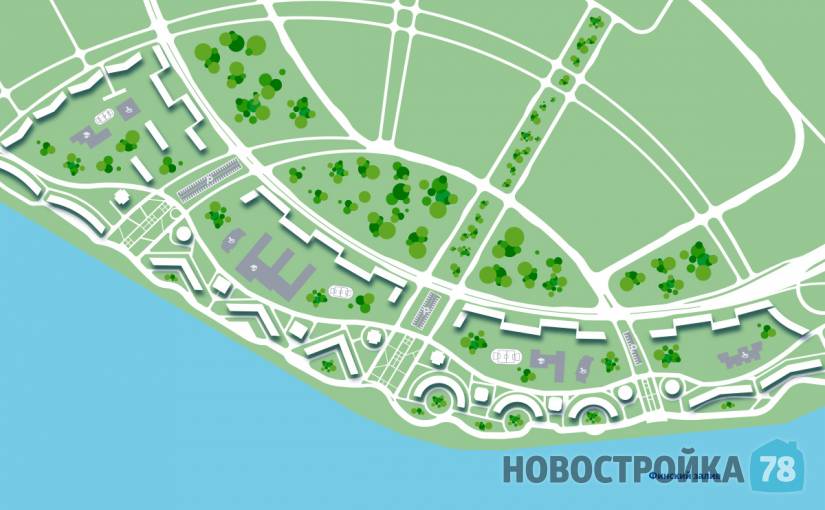 Морская набережная спб карта